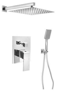 SAPHO - LATUS podomítkový sprchový set s pákovou baterií, 2 výstupy, chrom 1102-42-03