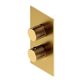OMNIRES - CONTOUR termostatická sprchová baterie podomítková zlatá kartáčovaná /GLB/ CT8036GLB