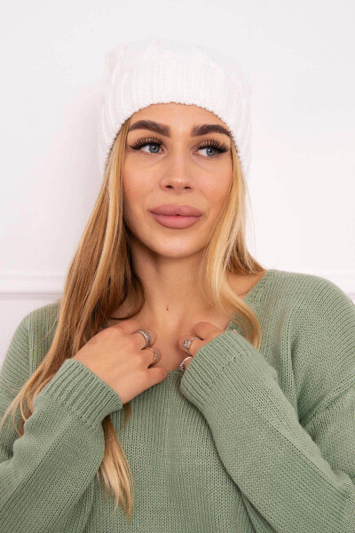 Fleecová čepice Iwona K221 bílá UNI