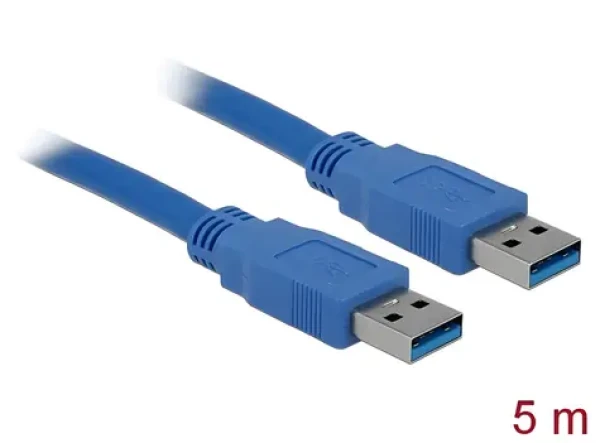 Delock USB-A - USB-A 3.0 modrá / USB kabel / 5 m (82537)