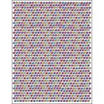 Jiri Models Jiri Models, 4662-0, kreativní omalovánky s šatony/třpytivými kameny, Jednorožci