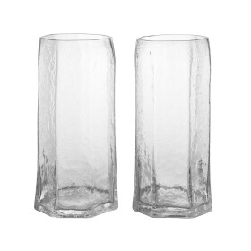 Ferm Living Sklenice Tall Kiru Clear 300 ml – set 2 ks, čirá barva, sklo