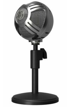 AROZZI SFERA stříbrno-černá / stolní mikrofon / všesměrový / USB (SFERA-CHROME)