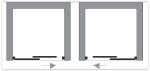 HOPA - Sprchové dveře ACRIL - PORTA NEW - BARVA rámu - Bílá, Rozměr A - 90 - 100 cm OLNNC1FS100031