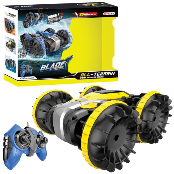 R/C 1:18 Obojživelné auto - žluté - Sparkys