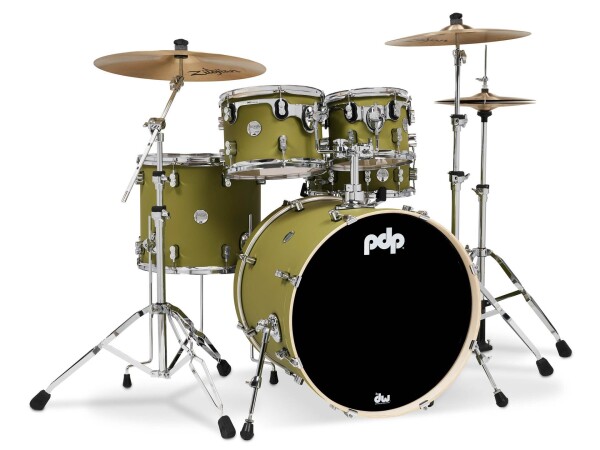 PDP Concept Maple 5 Piece Set Satin Olive Finish Ply