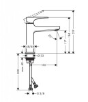 HANSGROHE - Metropol Umyvadlová baterie s výpustí Push-Open, chrom 32507000