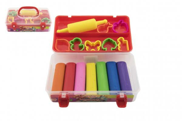 Modelína NARA 7 ks s válečkem + 7 vykrajovátek