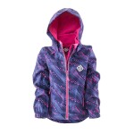 Bunda softshellová dívčí s kapucí, Pidilidi, PD1102-01, růžová - 98 | 3roky