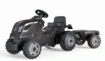 Smoby Šlapací traktor Farmer XL černý s vozíkem