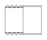 MIDAS Přechod z PE hrdla DN 350 na KG 315 hladký konec