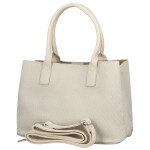 Módní dámská koženková kabelka do ruky Beatis, bílá