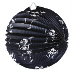 Lampion Halloween kulatý - kostlivci, 25 cm