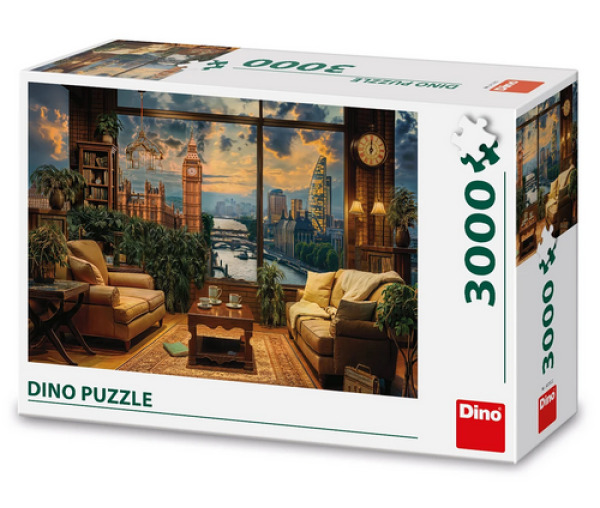 Puzzle Malovaný Londýn 3000 dílků