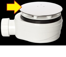 Krytka k vaničkovému sifonu Optima ESLIMCR90 nerez V-9990.09 V-9990.09