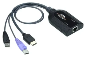ATEN USB HDMI Virtual Media / Adaptér KVM / HDMI + USB + RJ-45 / černá (KA7188-AX)