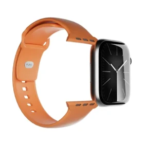 Puro Icon oranžová / Silikonový řemínek / pro Apple Watch 44/45/46/49 mm