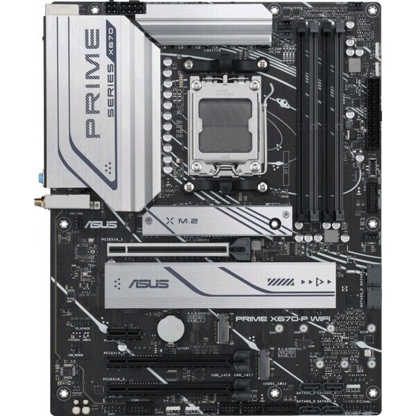 ASUS PRIME X670-P WIFI / AMD X670 / DDR5 / SATA III RAID / USB / GLAN / Wi-Fi / M.2 / sc.AM5 / ATX (90MB1BV0-M0EAY0)