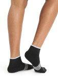 Dámské merino ponožky ICEBREAKER Wmns Multisport Light Mini, Black/Snow/Metro Heather velikost: 35-37 (S)
