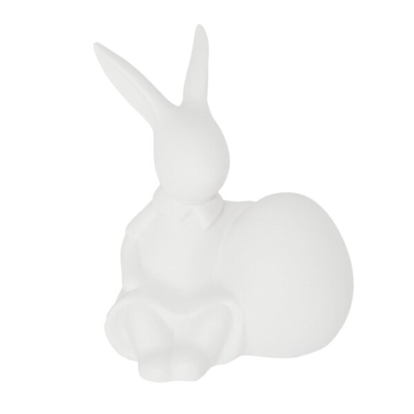 Storefactory Velikonoční dekorace ELLA 9 cm, bílá barva, porcelán