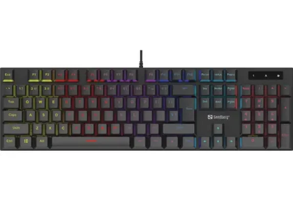Sandberg Mechanical Gamer Keyboard GERMAN černá / herní klávesnice / mechanická / drátová / RGB / USB