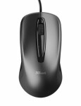 Trust Carve Wired Mouse černá / Kancelářská myš / Optická / 1200DPI / 3 tlačítka / USB (23733)