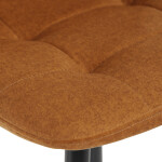 Barová židle, žlutá, látka,AUB-X7015 YEL2