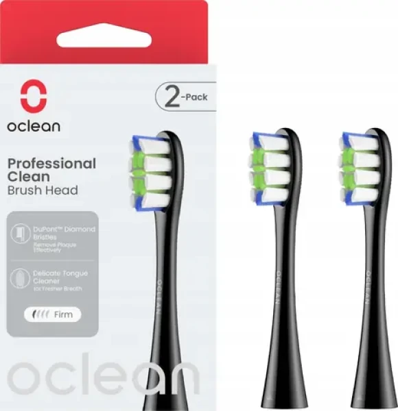 Oclean Professional Clean P1C5 černá (2ks) / Náhradní hlavice / sonické kartáčky Oclean / medium (P1C5 B02)