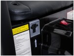 Mamido Dětský elektrický traktor MEGA D68 24V s přívěsem žlutý