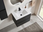 CERANO - Koupelnová skříňka pod umyvadlo Carole - černá matná - 54x48x45 CER-670768