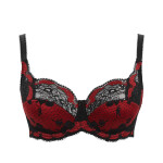 Vyztužená podprsenka Panache Clara Full Cup noir ruby 7255A 70DD