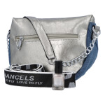 Retro jeansová ledvinka Roy4l, stříbrná