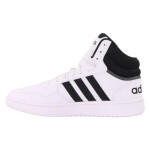 Pánské sportovní boty Hoops 3.0 Mid M GW3019 Bílá s černou - Adidas bílá-černá 43 1/3