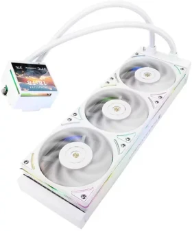 Thermalright Hyper Vision UB bílá / AIO vodní chladič CPU / 360 mm / ARGB (HYPER VISION 360 UB ARGB WHITE)