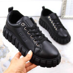 Big Star W INT1919 černé boty na platformě 38