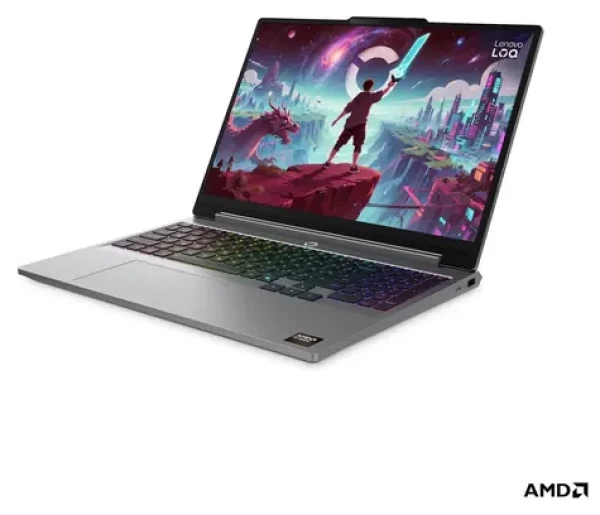 Lenovo LOQ 15AHP11 Luna Grey / Herní notebook / 15,3" WQXGA / AMD Ryzen 7 250 / 32GB / 1TB SSD / RTX 5060 8GB / Bez OS (83TN007XCK)