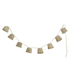 MADAM STOLTZ Svítící LED girlanda Bamboo Shades Black, černá barva