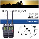 Midland Midland G7 Pro 4x set, PMR446 2x charger, 4x MA24-L headset C1090.19 PMR radiostanice sada 4 ks