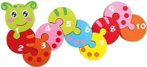 Skládačka s čísly Žížala