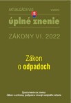 Aktualizácia VI/3 2022 životné prostredie, odpadové vodné hospodárstvo