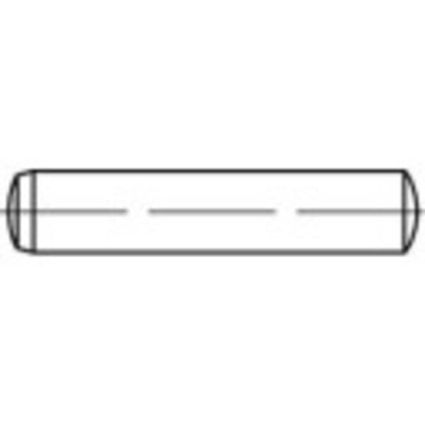 TOOLCRAFT 103580 válcový kolík (Ø x d) 14 mm x 60 mm ocel 25 ks