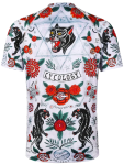 Dres MTB CYCOLOGY Ashanti, grey, pánský, krátký rukáv (Motiv Ashanti, velikost S)