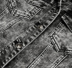 Krátká černá dámská džínová bunda (POP5989-K) - P.O.P Seven černá M