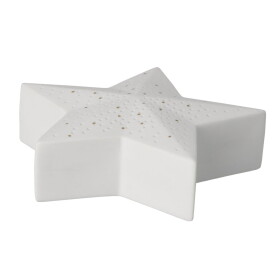 Räder Vánoční porcelánová LED dekorace Star, bílá barva, porcelán