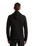ICEBREAKER Mens Merino 400 RealFleece Grid Pulover Hood, Black (vzorek) velikost: M