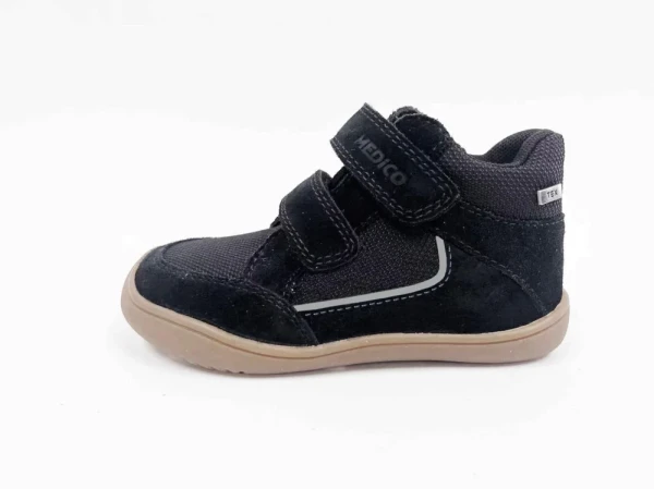 Dětská kožená barefoot obuv černá 27