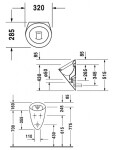 DURAVIT - Starck 2 Urinál, 320 mm x 285 mm, s WonderGliss, bílá 08343200001