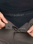 Pánské merino kalhoty ICEBREAKER Mens 125 ZoneKnit Leggings, Black velikost: XXL