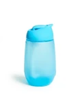 Munchkin - Hrneček s brčkem Simple Clean 296ml - modrá / od 12 měsíců (5019090900188)