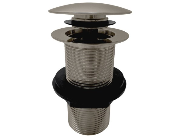 RAV Slezák - Výpusť umyvadlová CLICK-CLACK 5/4'' bez přepadu, Metal Grey - lesklá MD0798MGL MD0798MGL